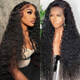 Long Body Curly Lace Front Wig - Synthetic Fiber - Versatile Styling Option